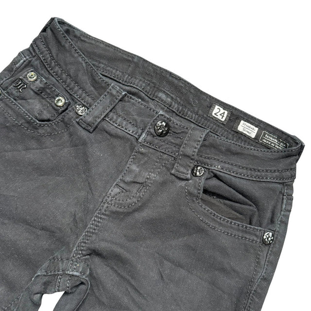miss me straight/slim stretch designer women jeans (w24)