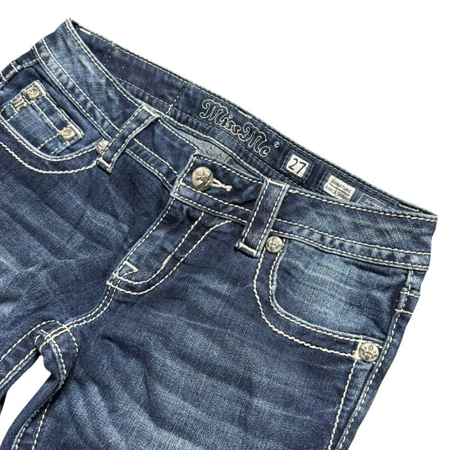 miss capri stretch lowwaist designer women jeans (w27)