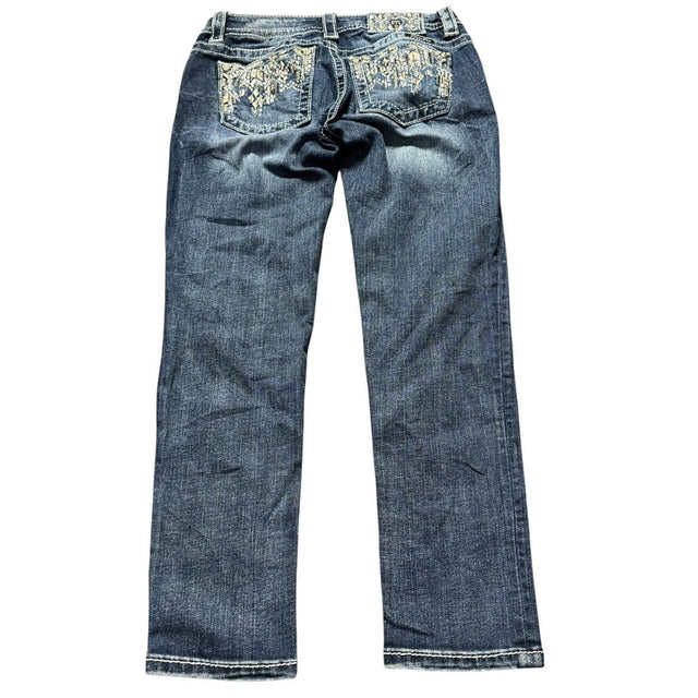 miss capri stretch lowwaist designer women jeans (w27)
