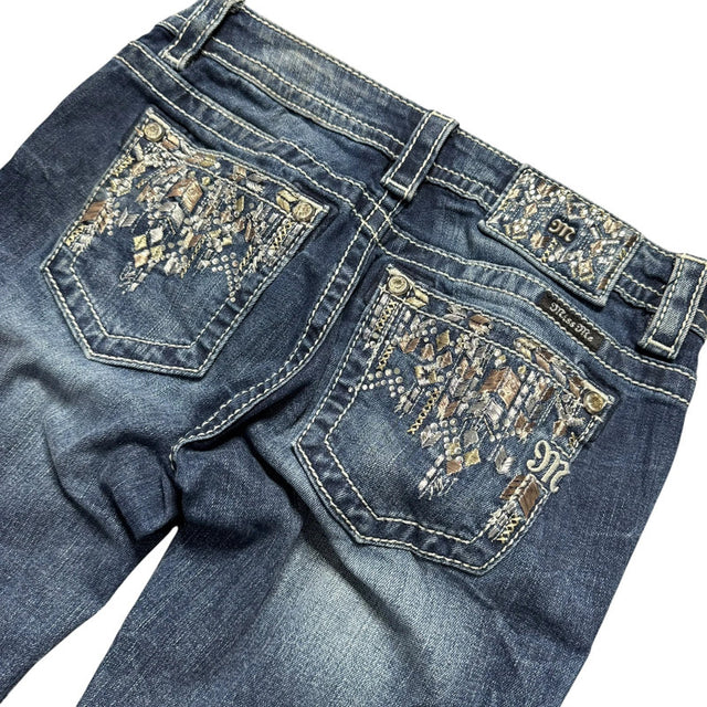miss capri stretch lowwaist designer women jeans (w27)