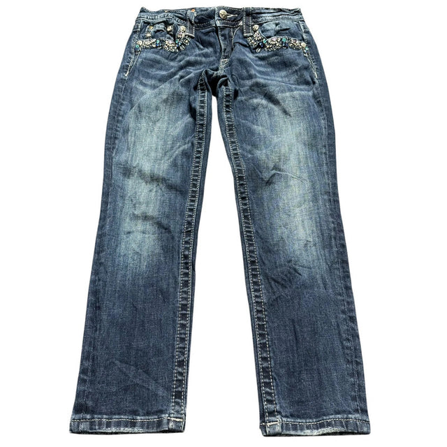miss me straight/slim stretch lowwaist designer women jeans (w28)