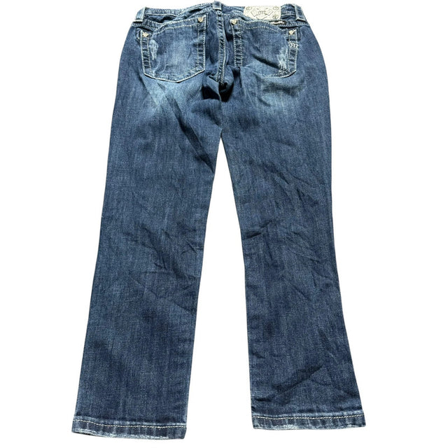 miss me straight/slim stretch lowwaist designer women jeans (w28)