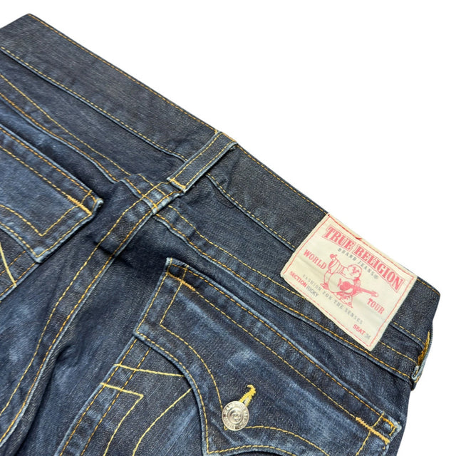 true religion baggy/straight leg unisex jeans (w34)