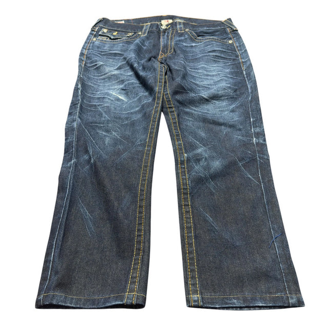 true religion baggy/straight leg unisex jeans (w34)