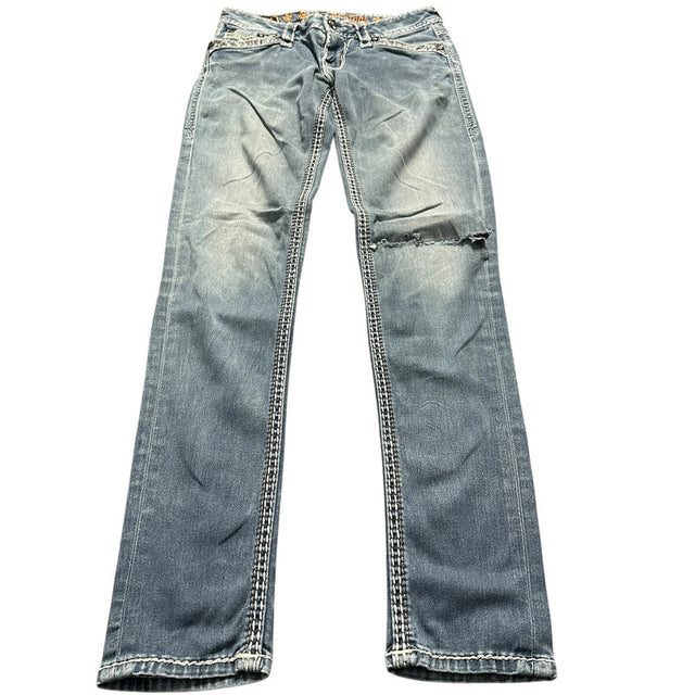 rock revival straight/slim low waist women designer jeans(w26)