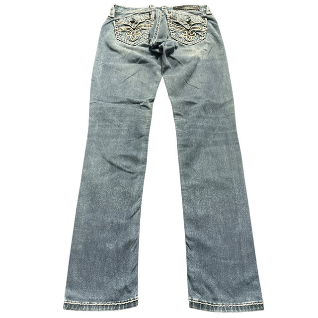 rock revival straight/slim low waist women designer jeans(w26)