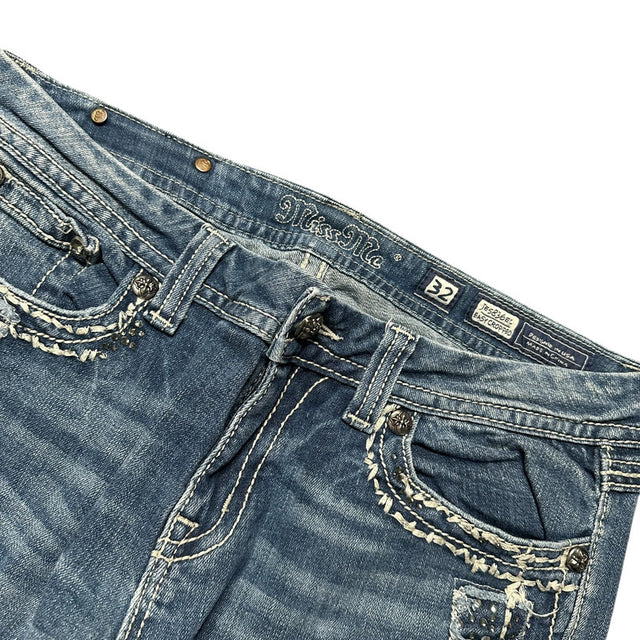 Miss me baggy/straight leg low waist women designer jeans(w32)