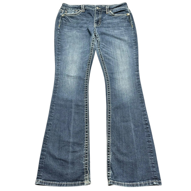 Miss me flared/bootcut low waist women designer jeans(w32)