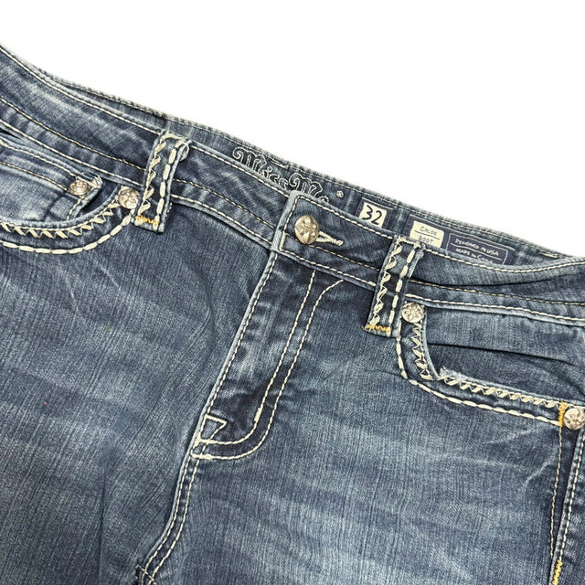 Miss me flared/bootcut low waist women designer jeans(w32)