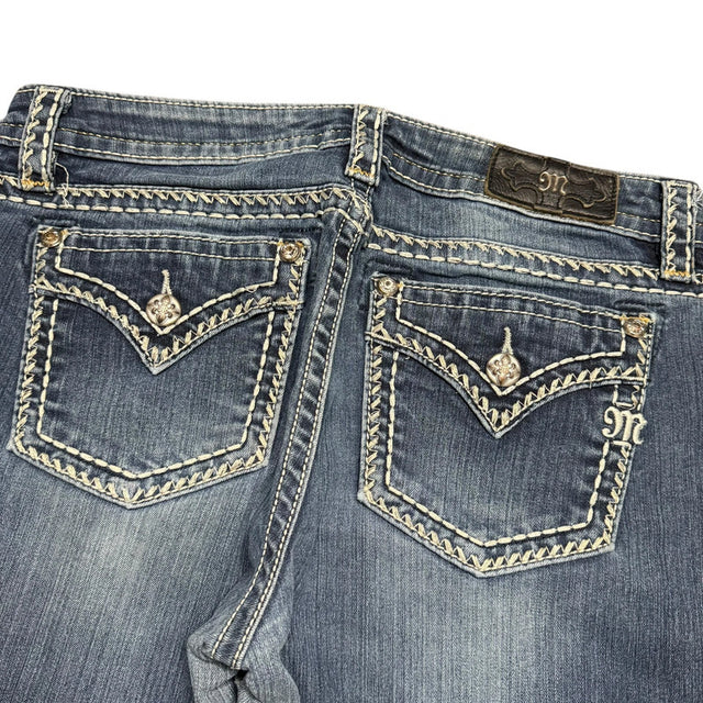 Miss me flared/bootcut low waist women designer jeans(w32)