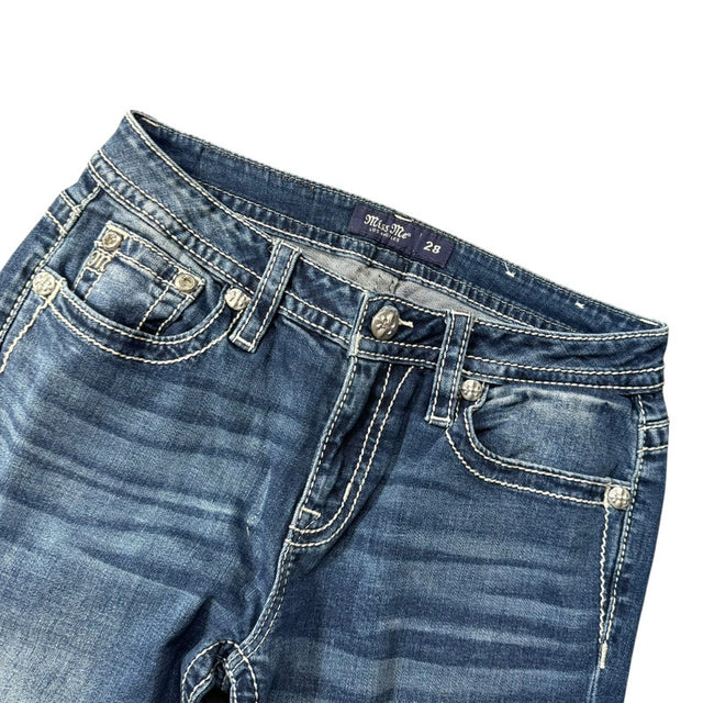 Miss me flared/bootcut low waist women designer jeans(w28)
