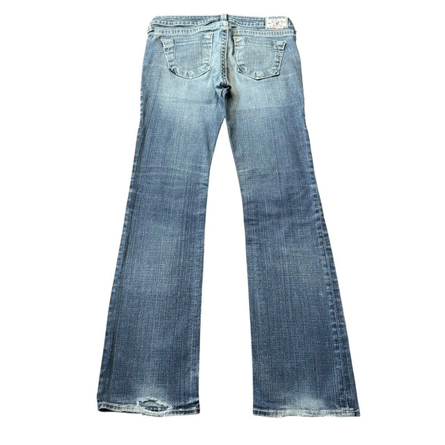 True Religion baggy/straight leg unisex Women Jeans(w31)