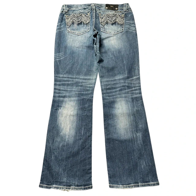 Miss me flared/bootcut low waist women designer jeans(w32)