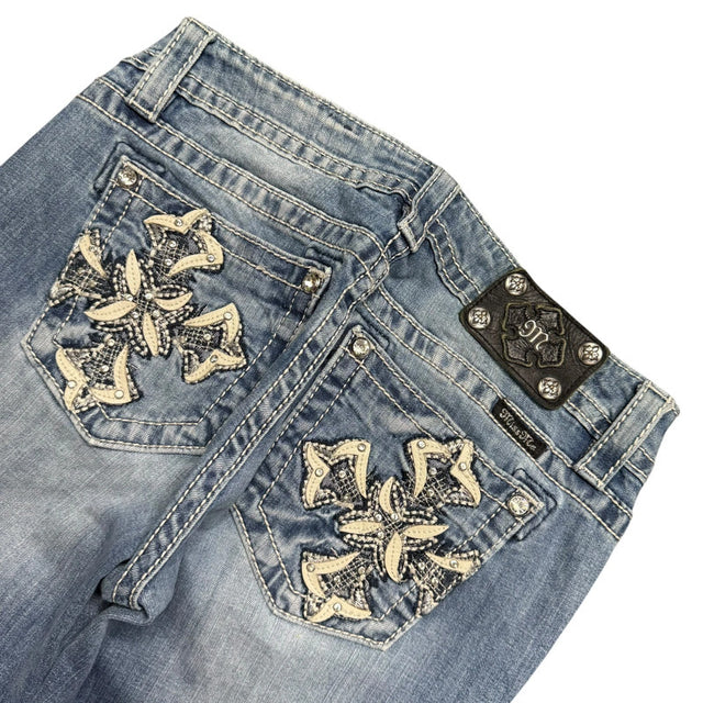 Miss me low waist slim designer women jeans(w28)