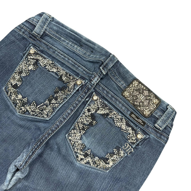 Miss me flared/bootcut low waist women designer jeans(w32)