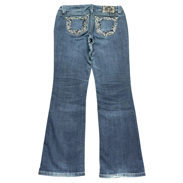 Miss me flared/bootcut low waist women designer jeans(w32)