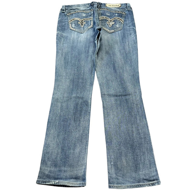 Rock Revival Straight low waist women designer Jeans(w34)