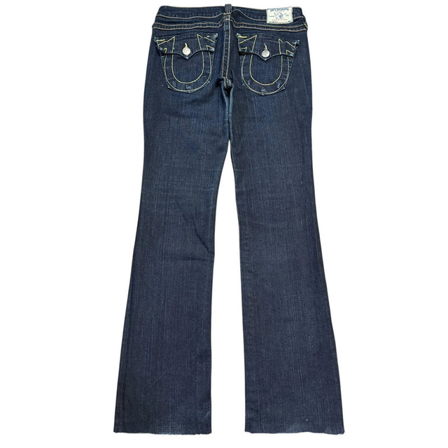 True Religion straight leg low waist women designer jeans(w30)