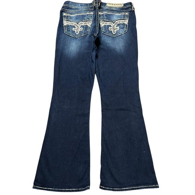Rock Revival flared/bootcut mid waist women designer jeans(w36)