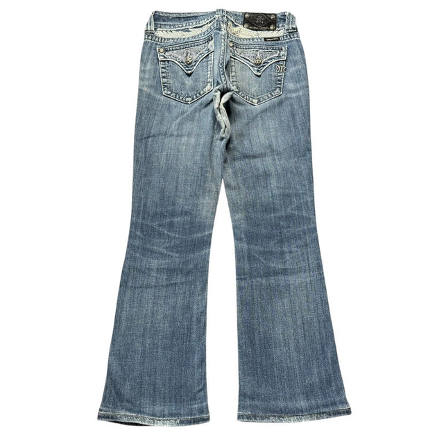 Miss me flared/bootcut low waist women designer jeans(w28)