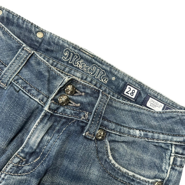 Miss me flared/bootcut low waist women designer jeans(w28)
