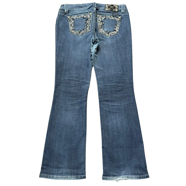 Miss me flared/bootcut mid rise women designer jeans(w30)
