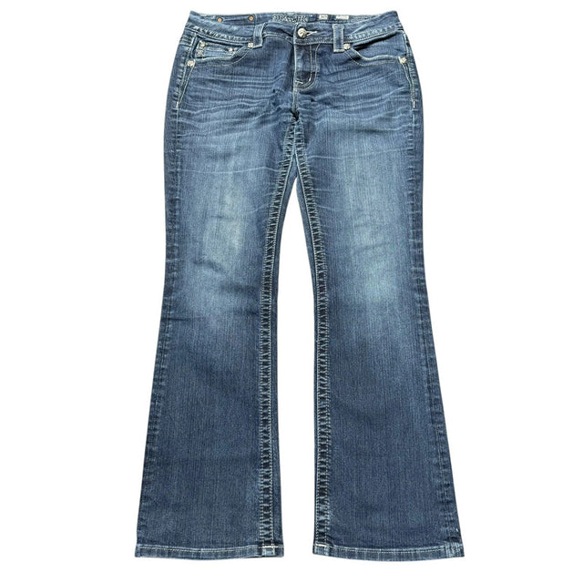 Miss me flared/bootcut mid rise women designer jeans(w30)