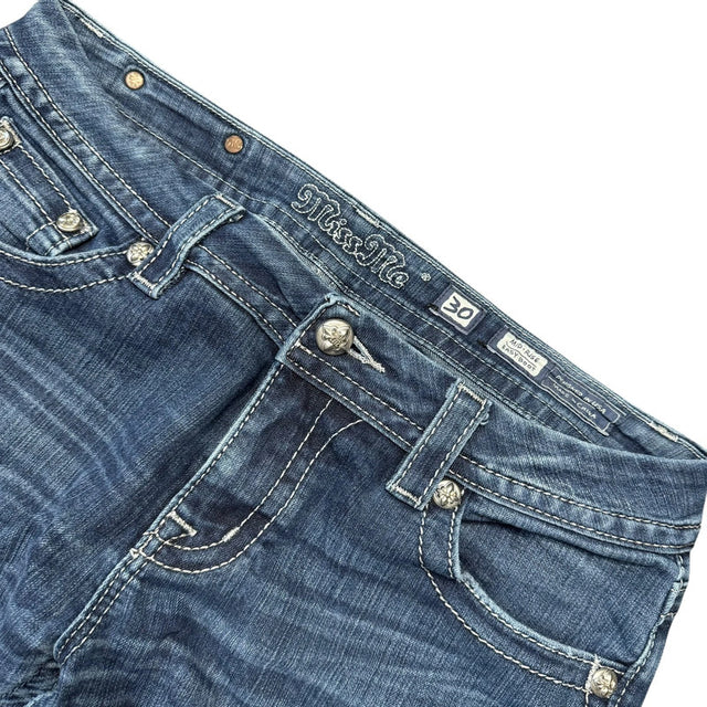 Miss me flared/bootcut mid rise women designer jeans(w30)