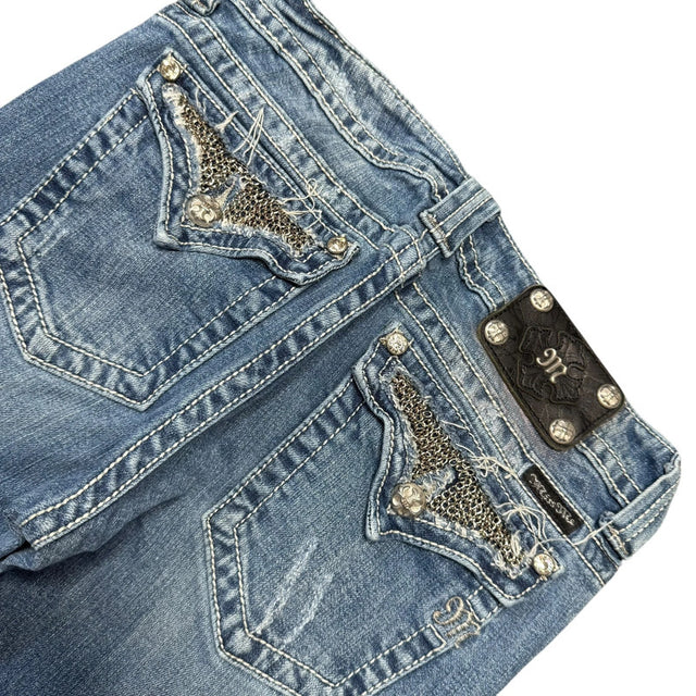 Miss me flared/bootcut low waist women designer jeans(w30)