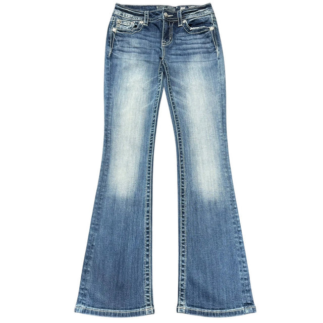 Miss me flared/bootcut low waist women designer jeans(w27)