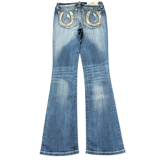 Miss me flared/bootcut low waist women designer jeans(w27)