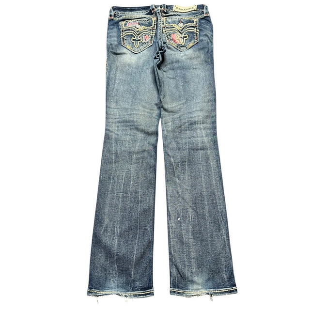 Rock Revival straight leg low waist women designer jeans(w30)