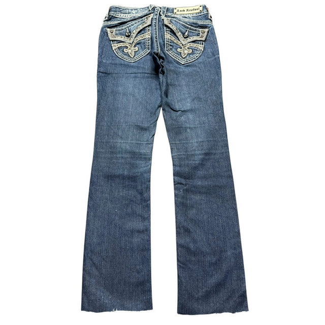 Rock Revival Straight leg low waist women jeans(w27)