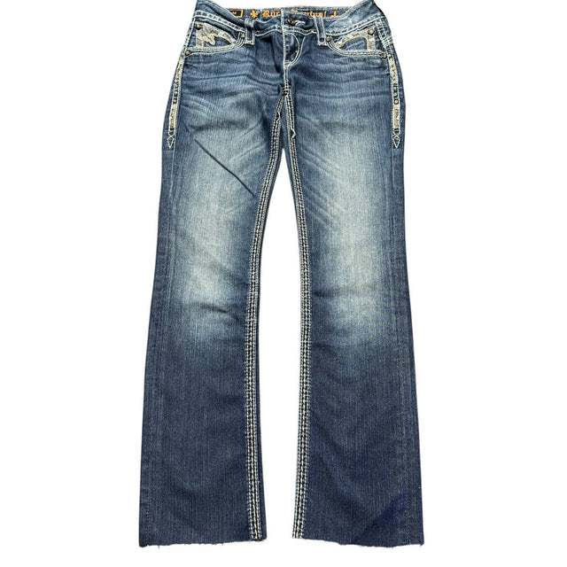 Rock Revival Straight leg low waist women jeans(w27)
