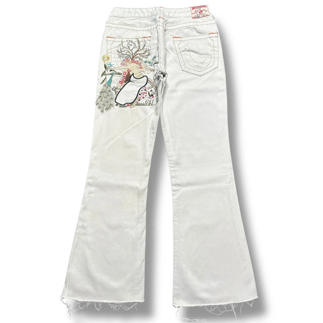 True Religion flared/bootcut low waist women designer jeans(w27)