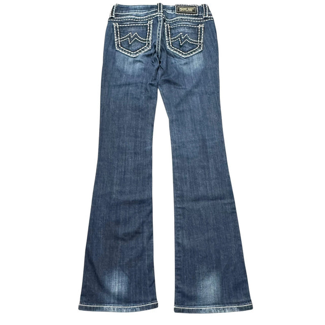 Miss me flared/bootcut low waist women designer jeans(w27)