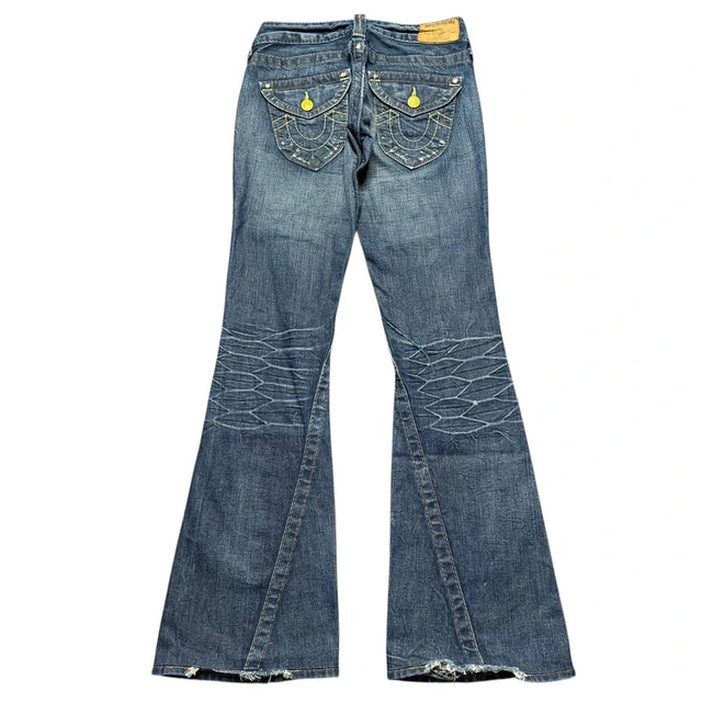 True Religion flared/bootcut low waist women Designer jeans(w25)