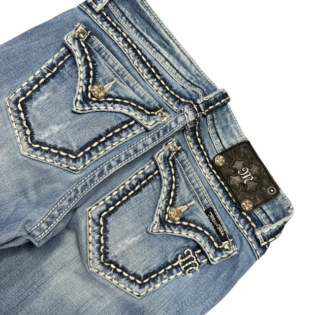 Miss me flared/bootcut low waist women designer Jeans(w27)