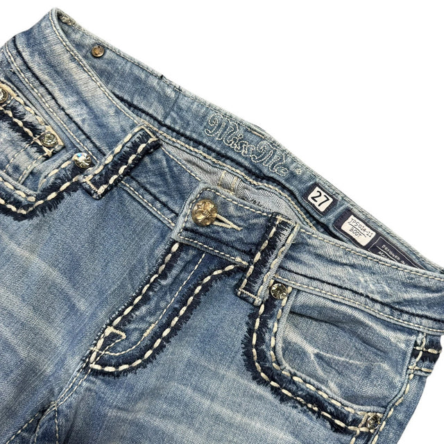 Miss me flared/bootcut low waist women designer Jeans(w27)
