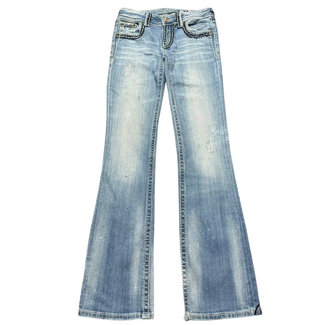 Miss me flared/bootcut low waist women designer Jeans(w27)
