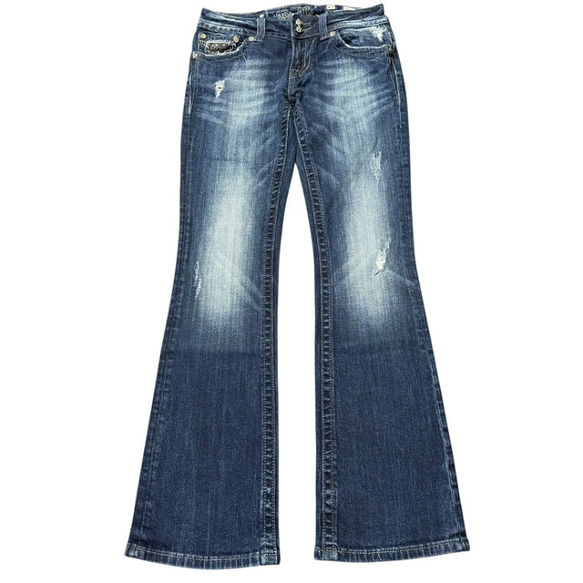 Miss me flared/bootcut low waist women designer Jeans(w27)