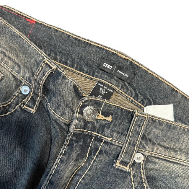 True religion straight/slim unisex designer jeans(w36)