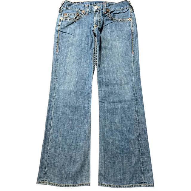 True Religion baggy/straight leg unisex designer jeans(w33)