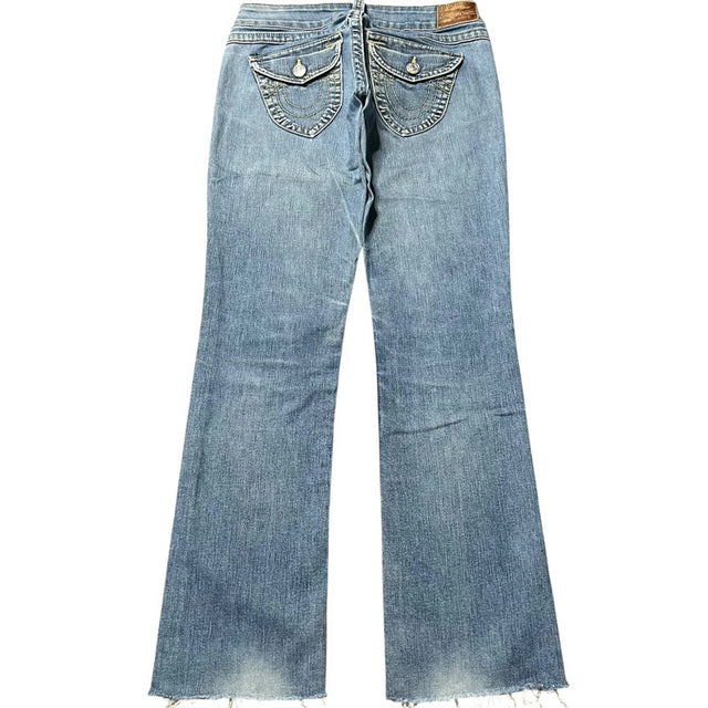 True Religion straight leg low waist women designer jeans(w28)