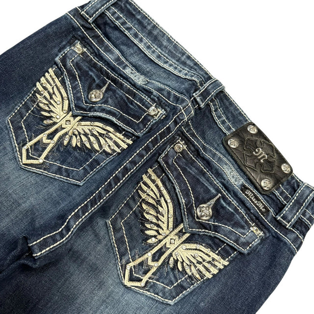Miss me boyfriend capri low waist women designer jeans(w27)