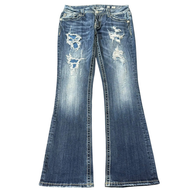 Miss me flared/bootcut low waist women designer jeans(w30)