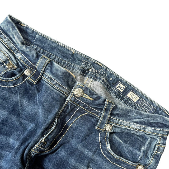 Miss me flared/bootcut low waist women designer jeans(w30)