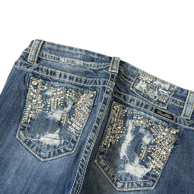 Miss me flared/bootcut low waist women designer jeans(w30)