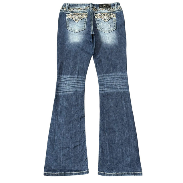 Miss me flared/bootcut mid waist women designer jeans(w30)