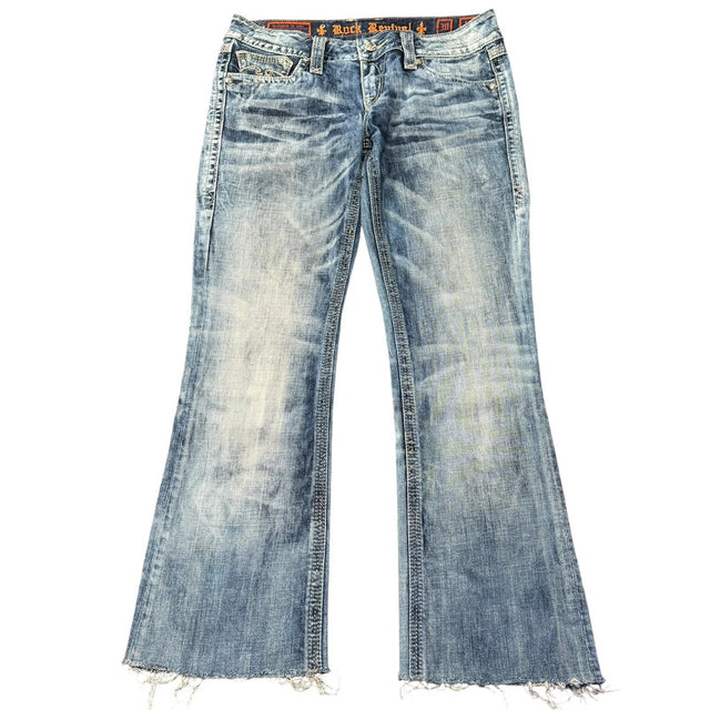 Rock Revival flared/bootcut low waist women designer jeans(w30)
